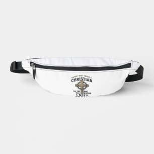 Christliches Kreuz Dornenkrone Vintage-Glaubens-Sh Bauchtasche