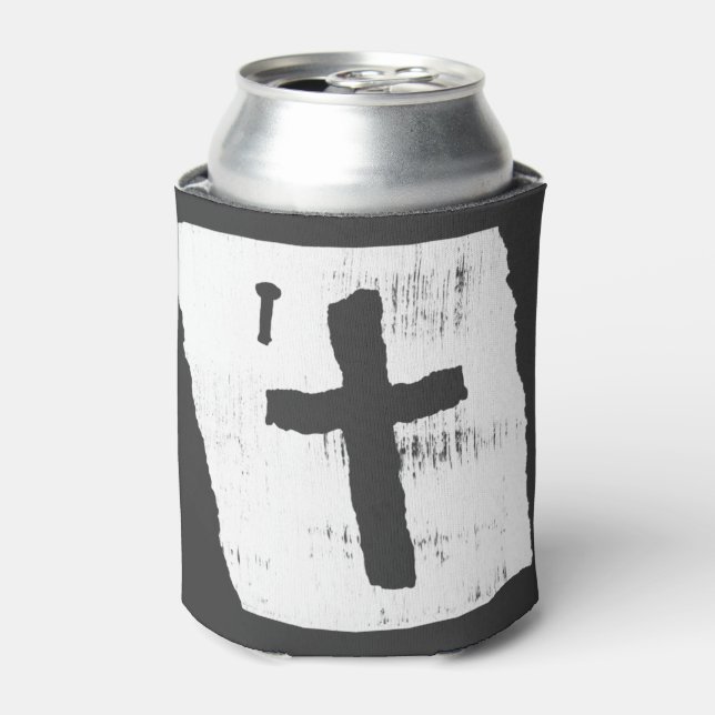 Christliches Kreuz Dosenkühler (Kanne Vorderseite)