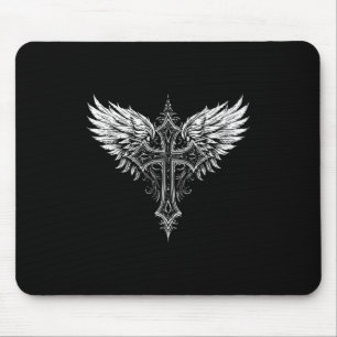 Christliches Kreuz Engel Religiös  Mousepad
