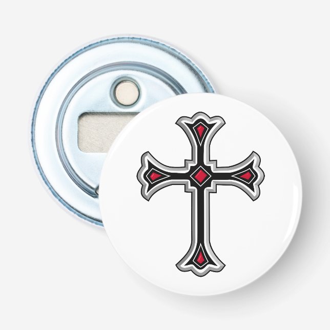 Christliches Kreuz Flaschenöffner (Vorderseite)