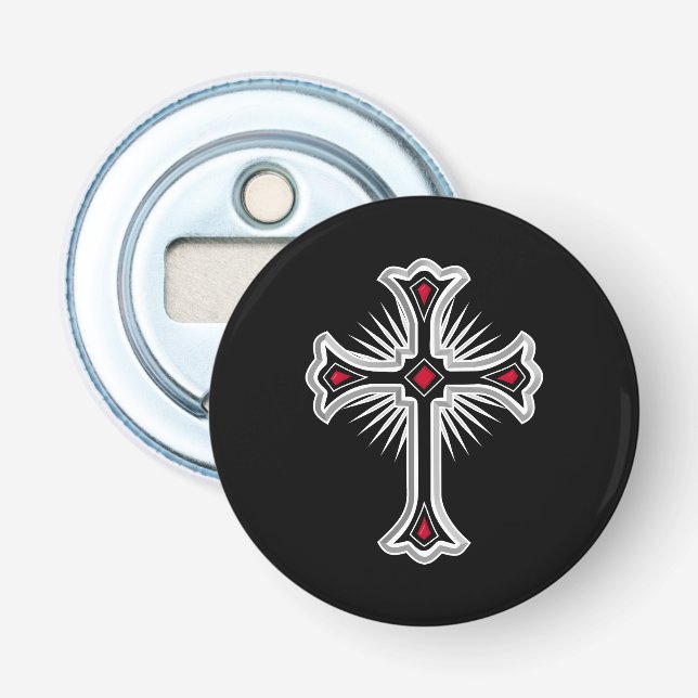 Christliches Kreuz Flaschenöffner (Vorderseite)