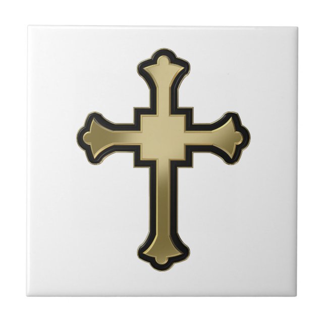 Christliches Kreuz Fliese (Vorderseite)