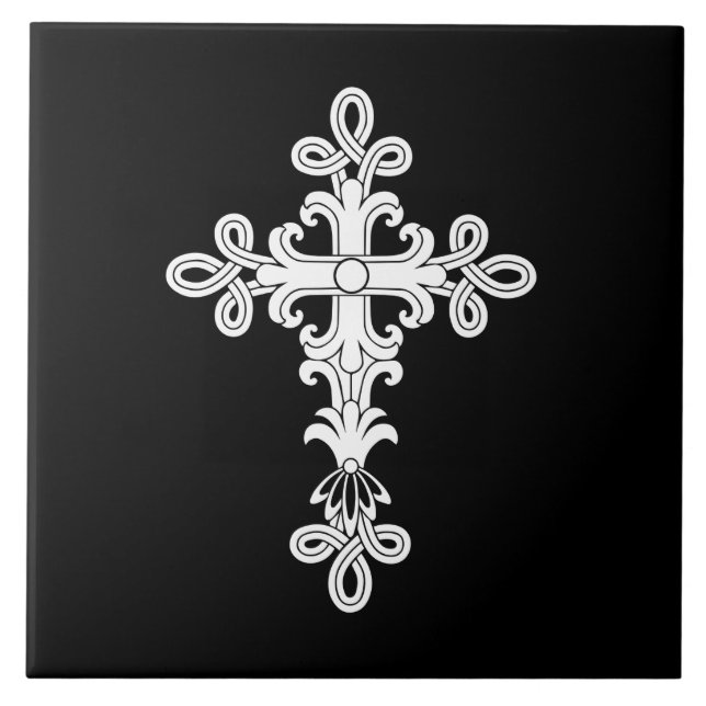 Christliches Kreuz Fliese (Vorderseite)