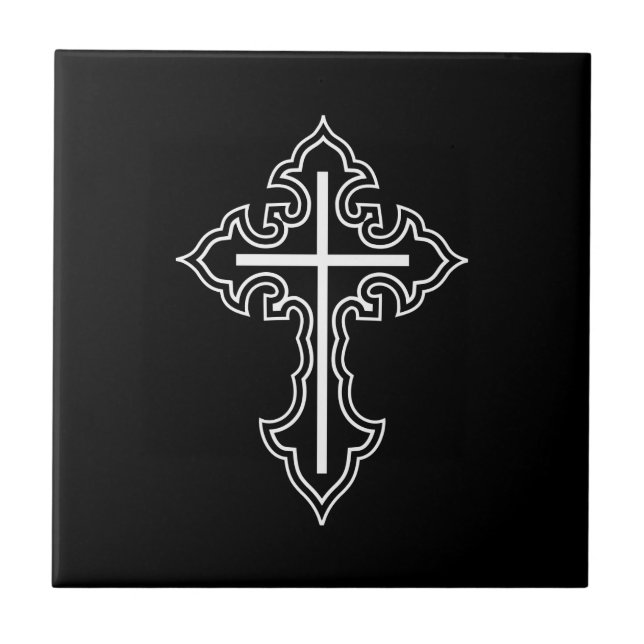 Christliches Kreuz Fliese (Vorderseite)