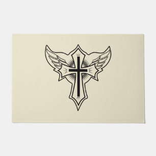 Christliches Kreuz Fußmatte