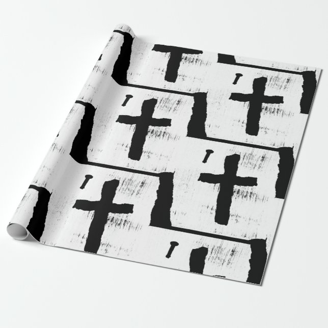 Christliches Kreuz Geschenkpapier (Ungerollt)