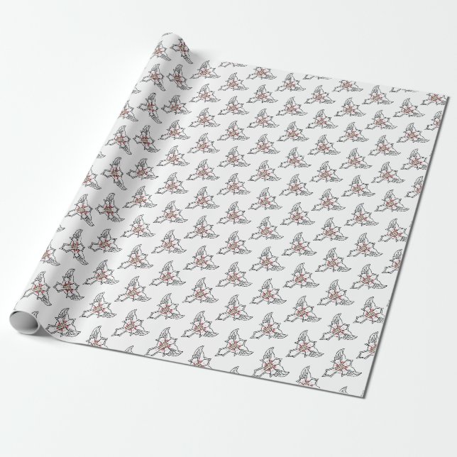 Christliches Kreuz Geschenkpapier (Ungerollt)