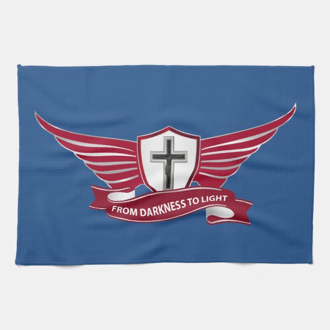 Christliches Kreuz Geschirrtuch (Horizontal)