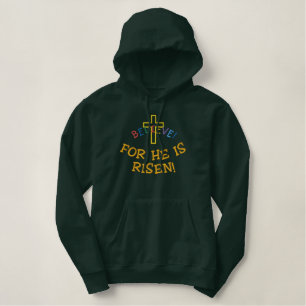 Christliches Kreuz gestickter Entwurf Bestickter Hoodie