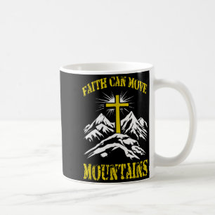 Christliches Kreuz Glaube kann Berge versetzen Kaffeetasse