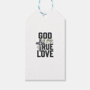 Christliches Kreuz Gott ist meine wahre Liebe Vekt Geschenkanhänger