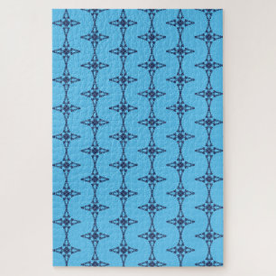 Christliches Kreuz in Himmelblau-Kunst