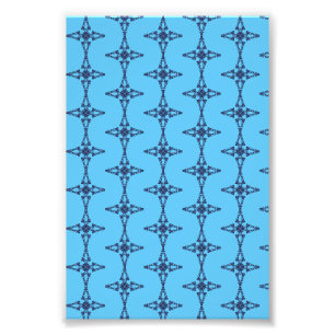 Christliches Kreuz in Himmelblau-Kunst Fotodruck