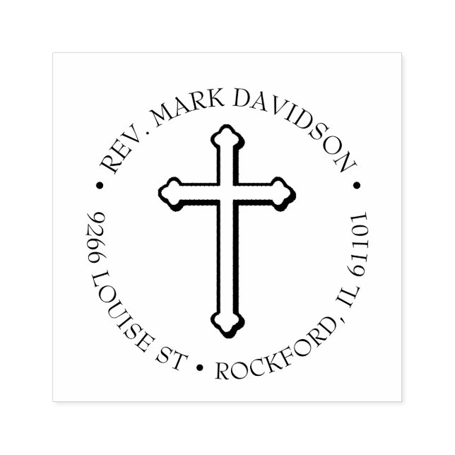 Christliches Kreuz Jesus Christus Crucifix Religiö Gummistempel (Prägung)