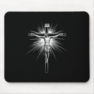 Christliches Kreuz Jesus Christus Männer Frauen Ch Mousepad