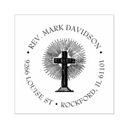 Christliches Kreuz Jesus Christus Religiöse Gummistempel