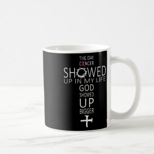 Christliches Kreuz Jesus rosa Brustkrebs Bewusstse Kaffeetasse