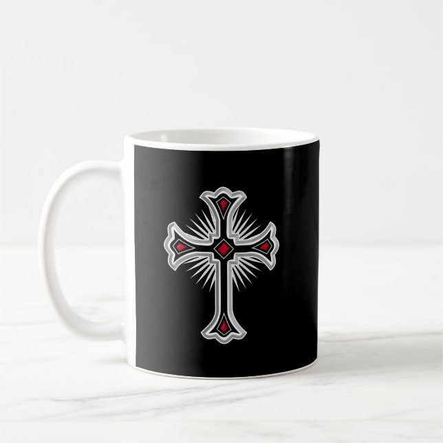 Christliches Kreuz Kaffeetasse (Links)