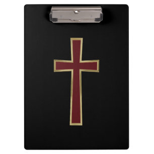 Christliches Kreuz Klemmbrett