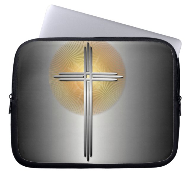 Christliches Kreuz Laptopschutzhülle (Vorderseite)