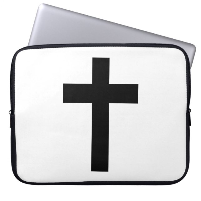 Christliches Kreuz Laptopschutzhülle (Vorderseite)