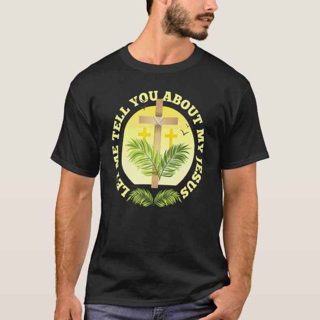 Christliches Kreuz Lasse mir, Ihnen von meinem Jes T-Shirt (Vorderseite)