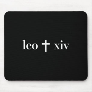 Christliches Kreuz Minimal religiöser Glaube Papst Mousepad