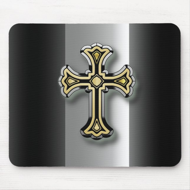 Christliches Kreuz Mousepad (Vorne)