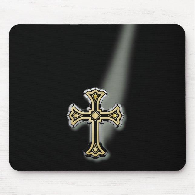 Christliches Kreuz Mousepad (Vorne)