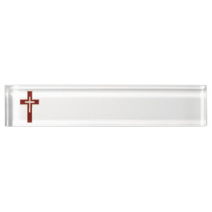 Christliches Kreuz Namensplakette