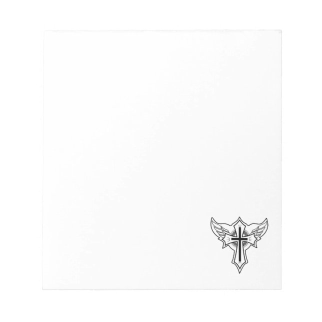 Christliches Kreuz Notizblock (Vorderseite)