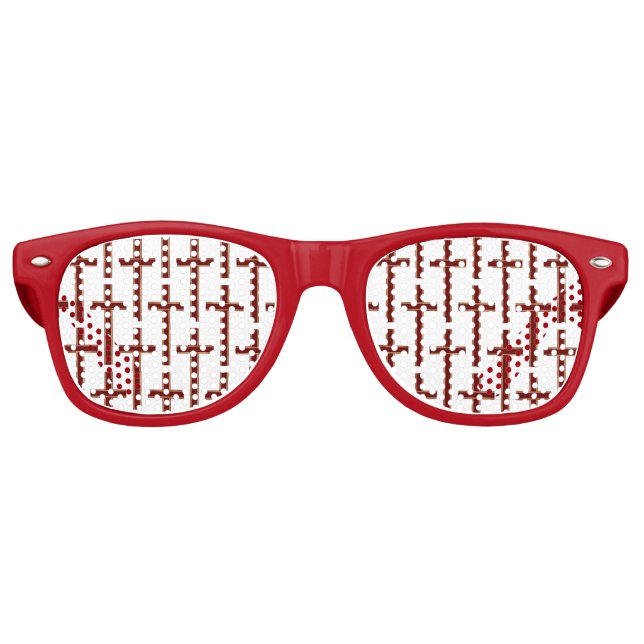 Christliches Kreuz Partybrille (Vorderseite)