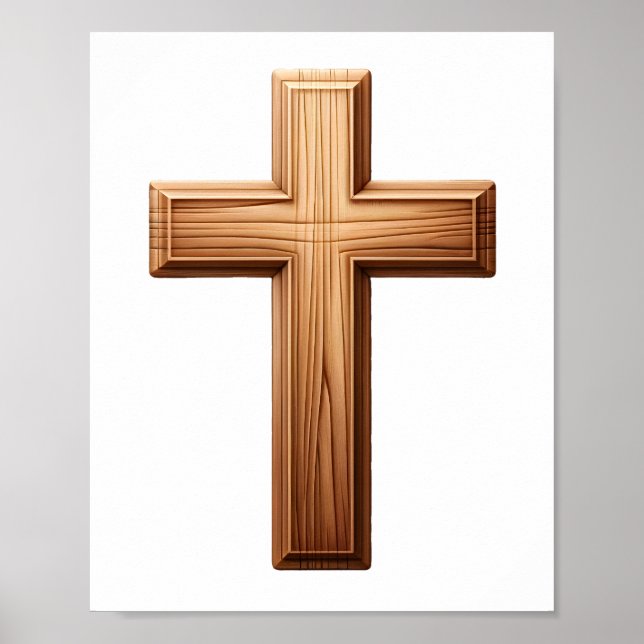 Christliches Kreuz Poster (Vorne)