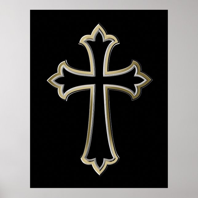 Christliches Kreuz Poster (Vorne)