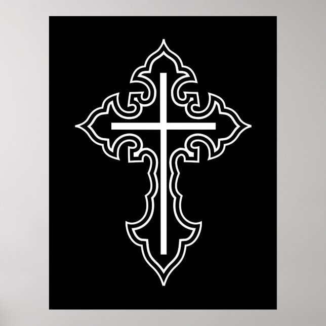 Christliches Kreuz Poster (Vorne)