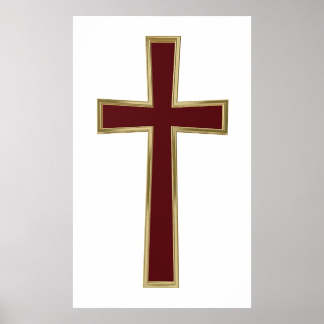 Christliches Kreuz Poster (Vorne)