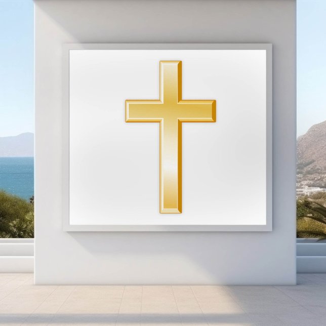 Christliches Kreuz-Poster Poster (The cross is a central symbol of the Christian faith. )