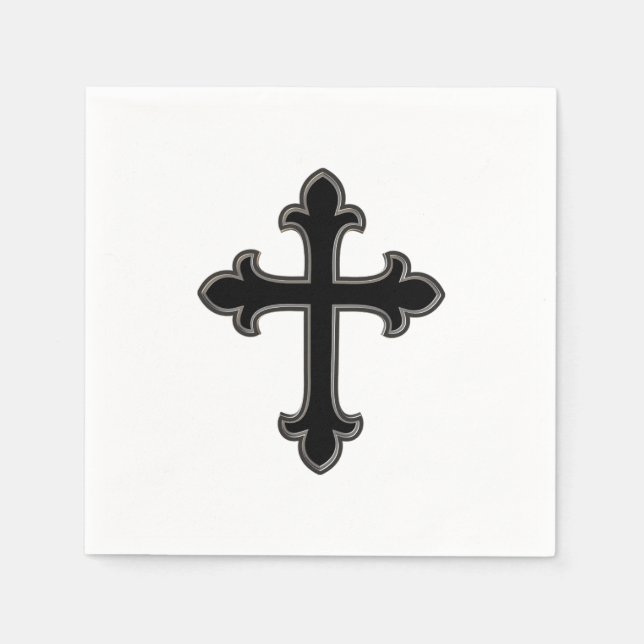 Christliches Kreuz Serviette (Vorderseite)