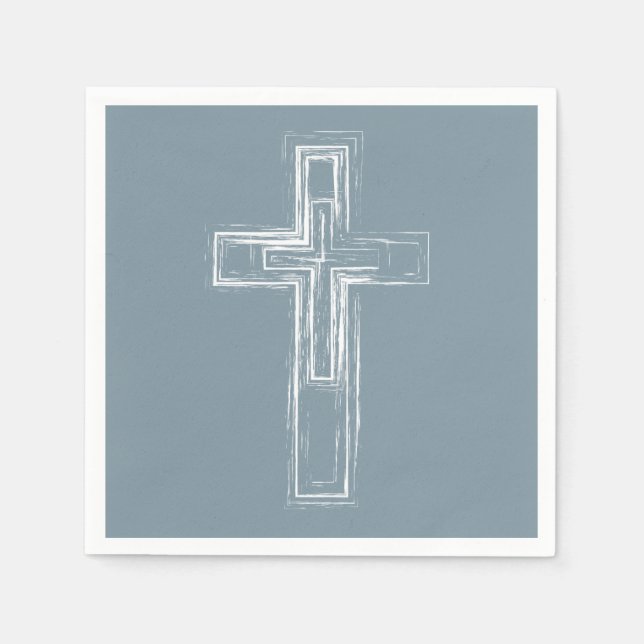 Christliches Kreuz Serviette (Vorderseite)