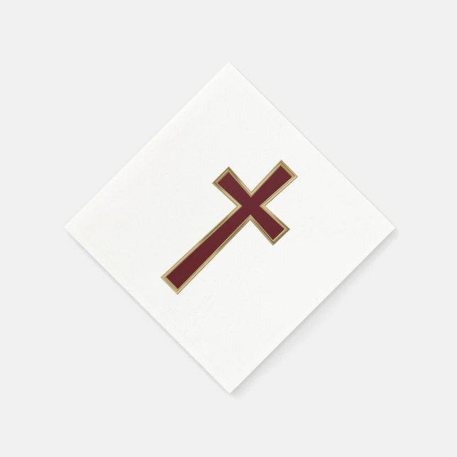 Christliches Kreuz Serviette (Ecke)