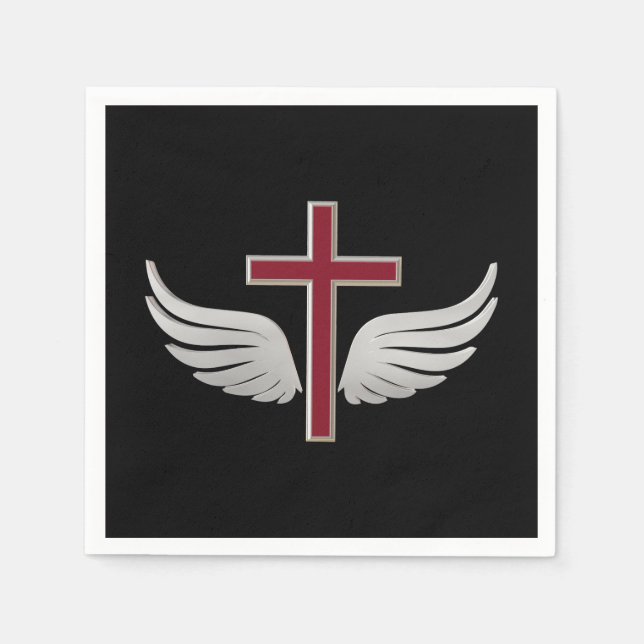 Christliches Kreuz Serviette (Vorderseite)