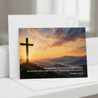 Christliches Kreuz Sonnenaufgang Schrift 