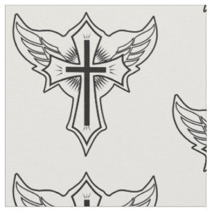 Christliches Kreuz Stoff