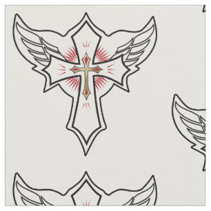 Christliches Kreuz Stoff