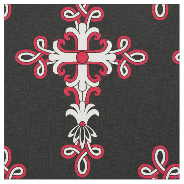 Christliches Kreuz Stoff (Nahaufnahme)