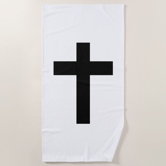 Christliches Kreuz Strandtuch (Vorderseite)