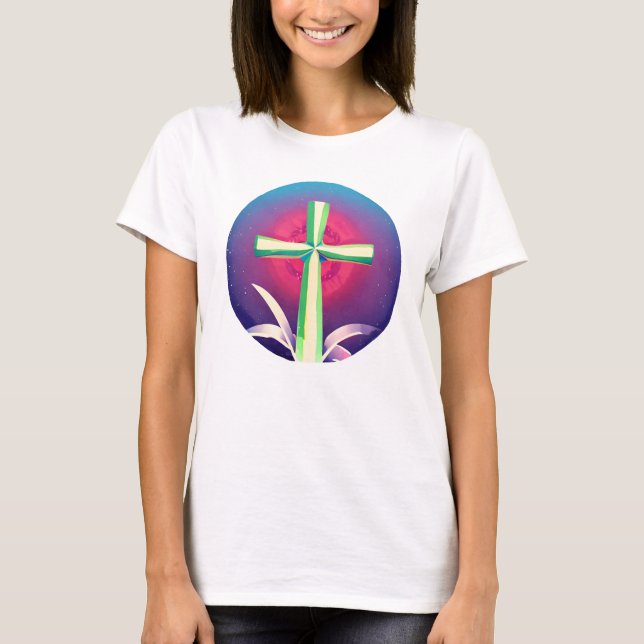 Christliches Kreuz T-Shirt (Vorderseite)