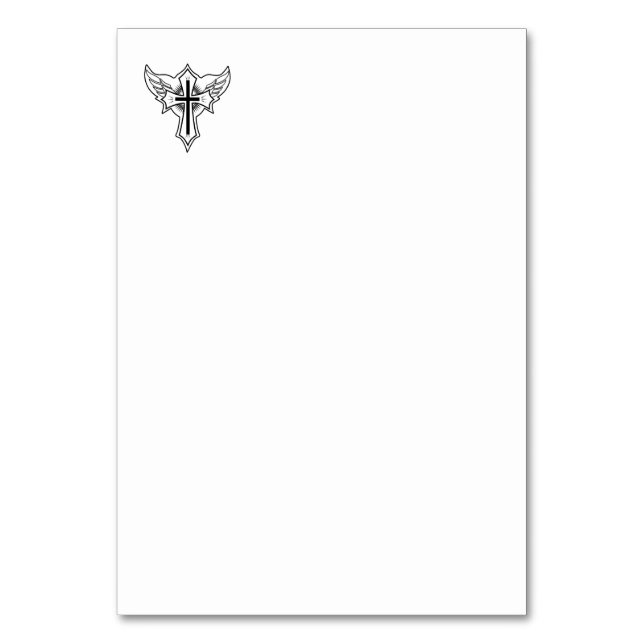Christliches Kreuz Tischnummer (Vorderseite)