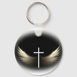 Christliches Kreuz und Heiliger Geist Inspiration Schlüsselanhänger