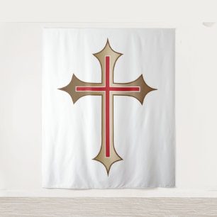 Christliches Kreuz Wandteppich